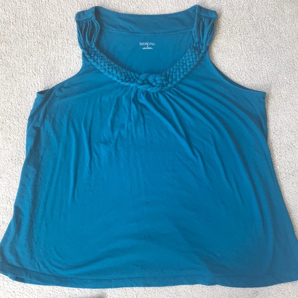 Merona Tops - Merona size 2 (plus size) turquoise top